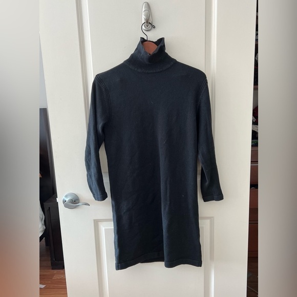 WVN Black Turtleneck Sweater Dress - Picture 2 of 14